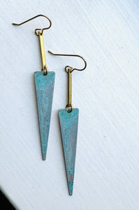 Patina Tri Earrings