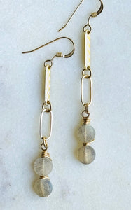 Gold Filled Double Coin Earrings