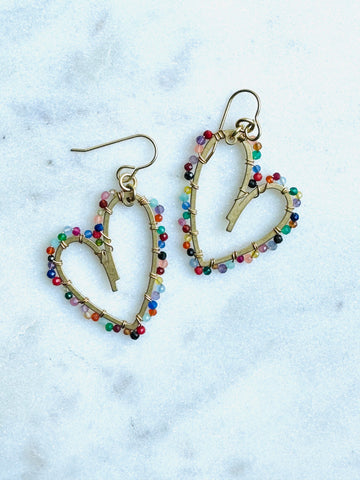 Wrapped Heart Earrings