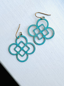 Patina Flower Earrings