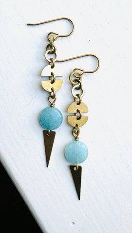 Triangle Drop Earrings