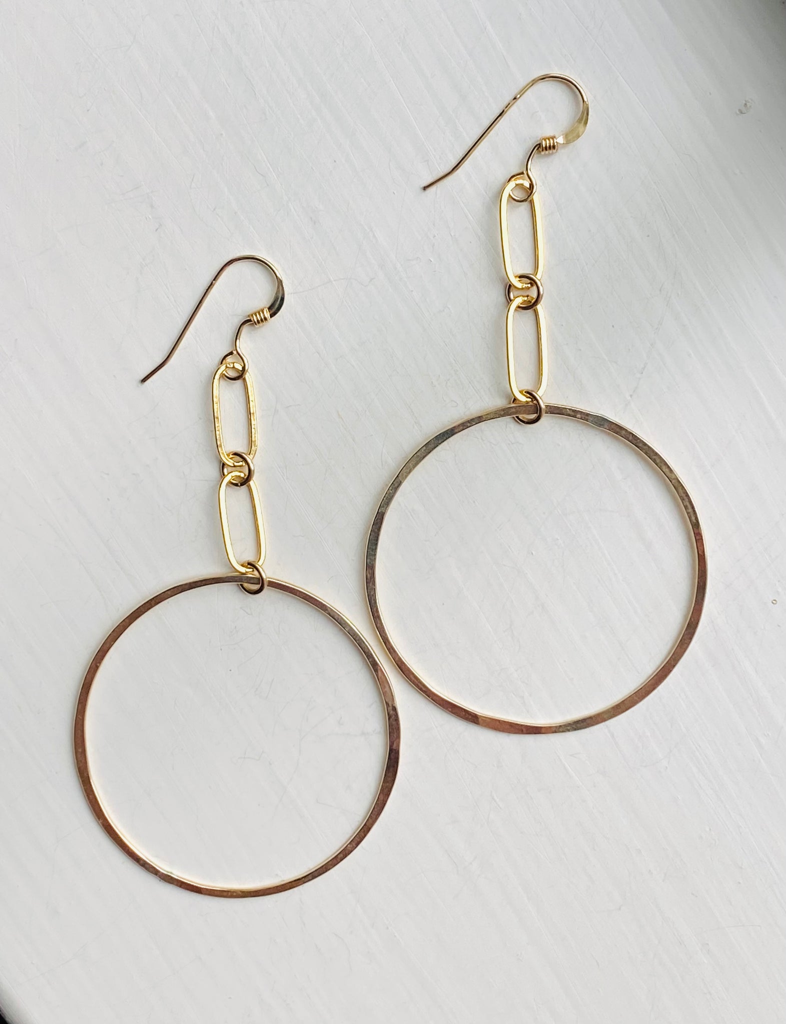 GF Paperclip & Hoop Earrings