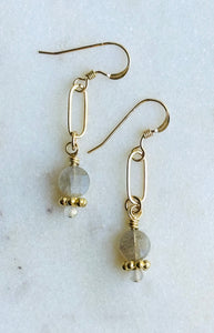 Gold Filled Coin Drop Earrings