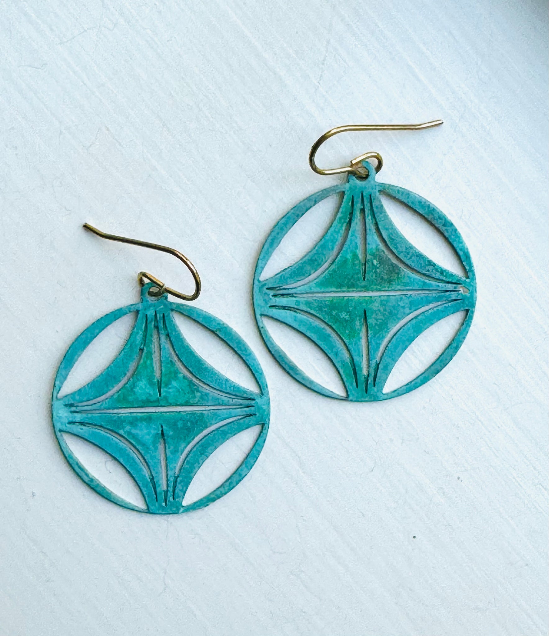 Patina Circle Earrings